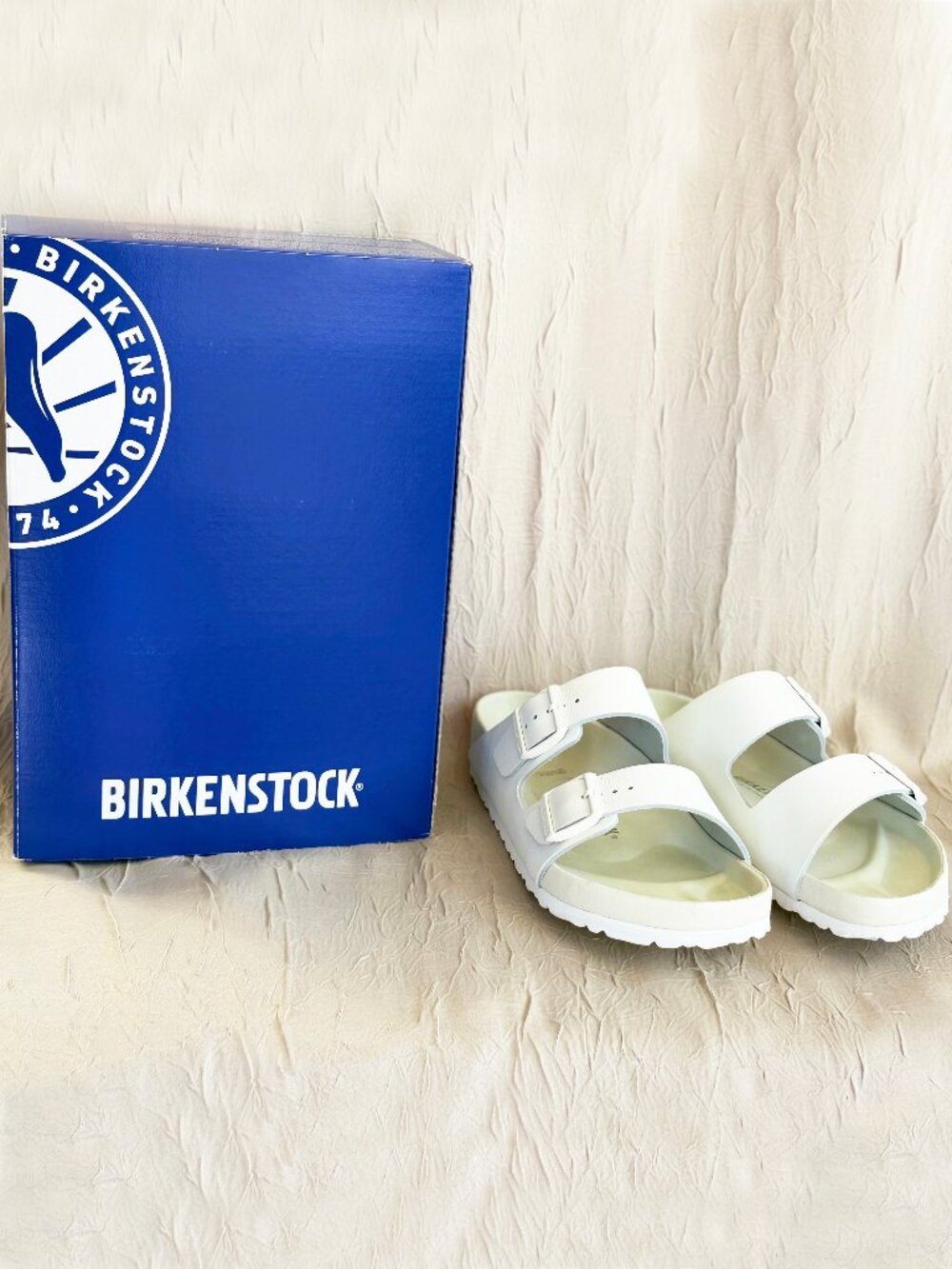 Birkenstock Arizona BS Regular Women 8 Men 6 White Leather Sandal 1026803 Unisex